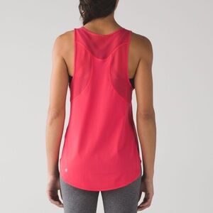 like new Lululemon Sculpt Tank II coral with mesh detail